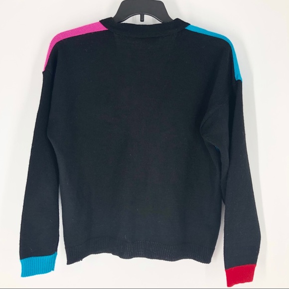 Margules Vintage Color-block 80s Cardigan Sweater - Picture 6 of 6